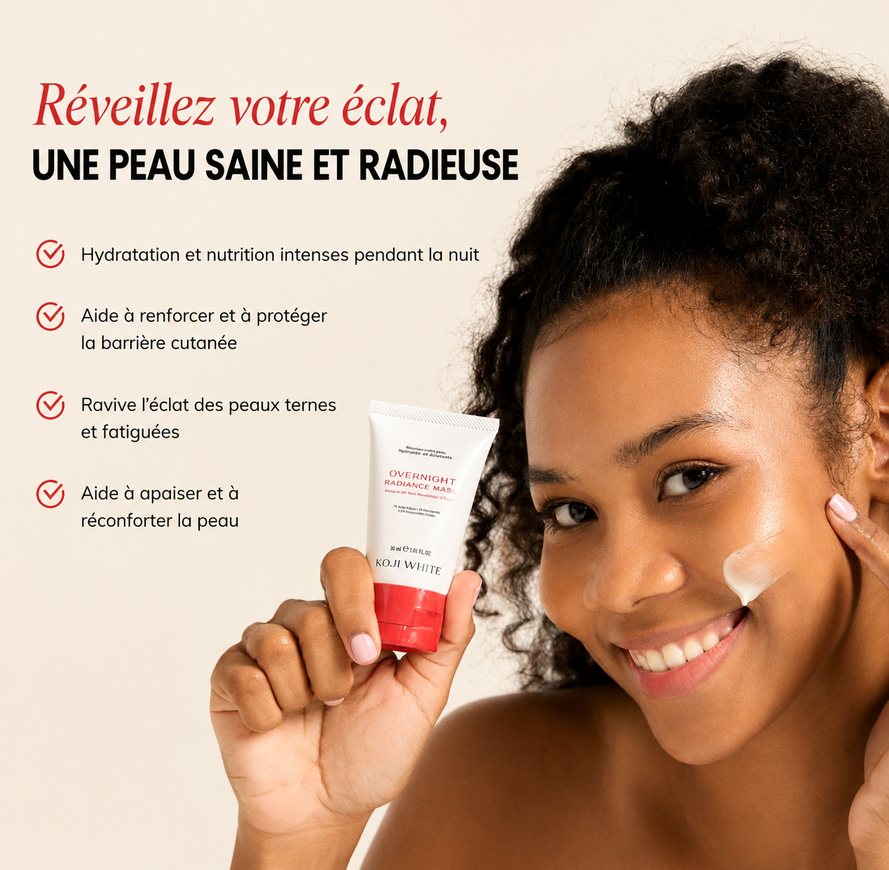 Crème de nuit illuminatrice