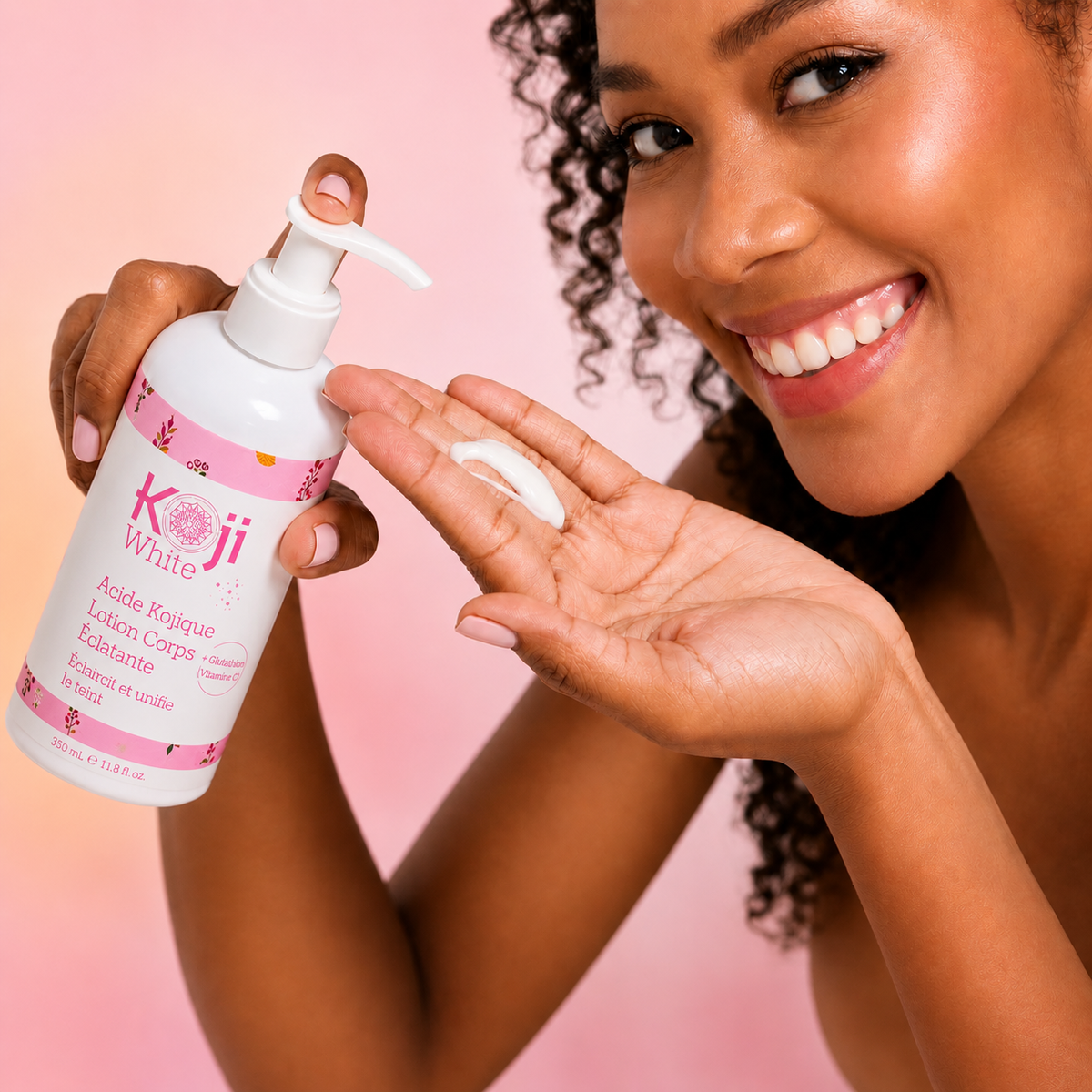 Lotion corporelle clarifiante à l’acide kojic et au collagène