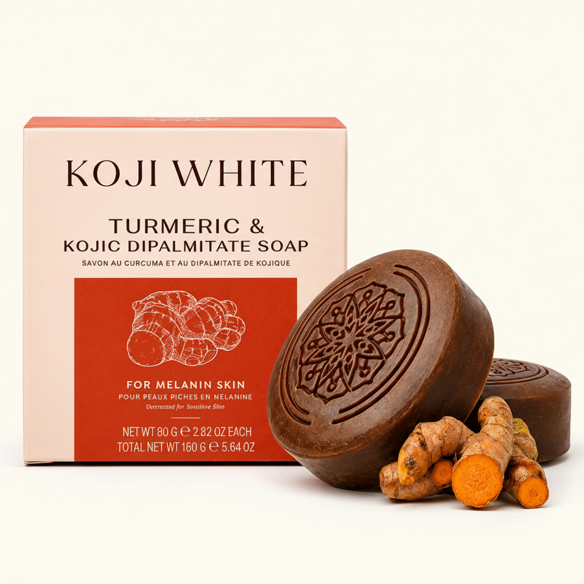 Savon au curcuma et à l'acide kojique
