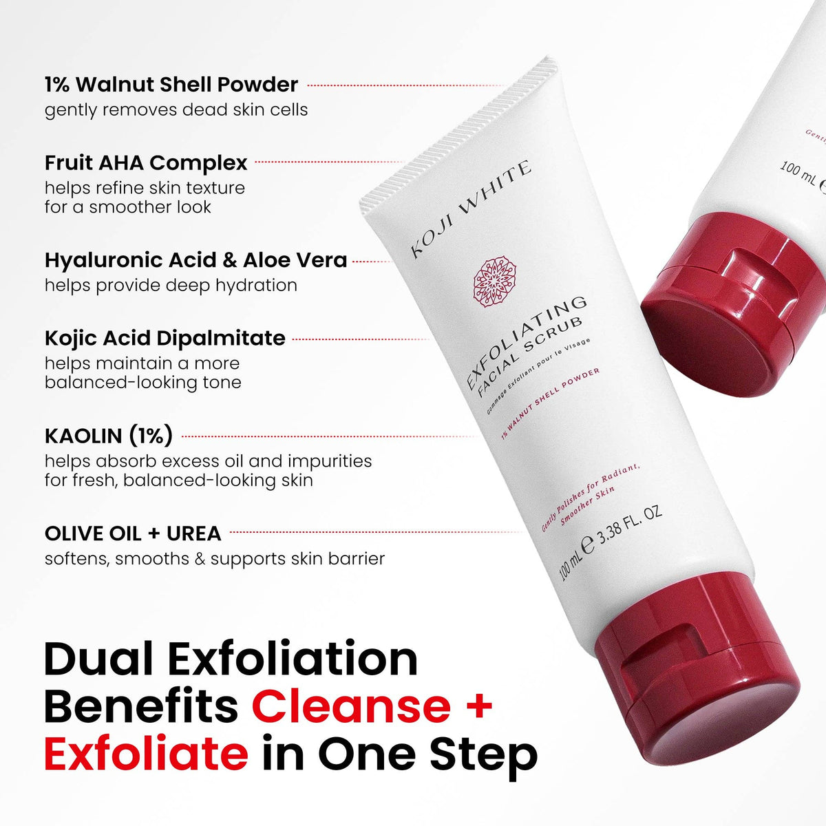 Gommage facial exfoliant illuminateur