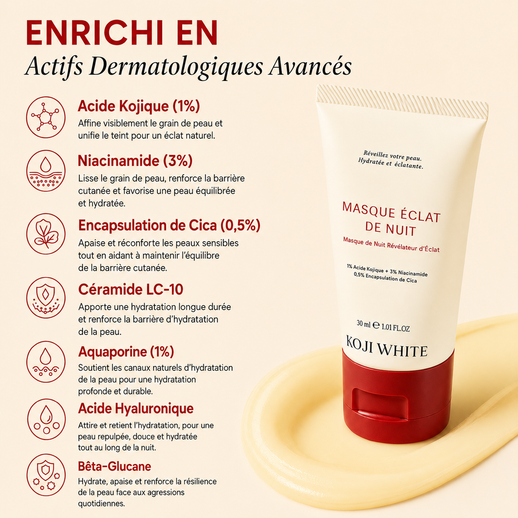 Crème de nuit illuminatrice