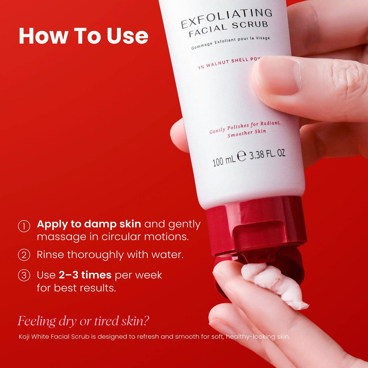 Gommage facial exfoliant illuminateur