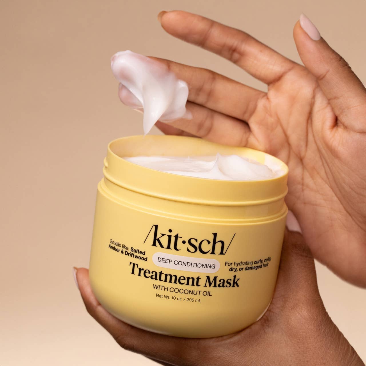 Masque de soin profond à l'huile de coco hydratante