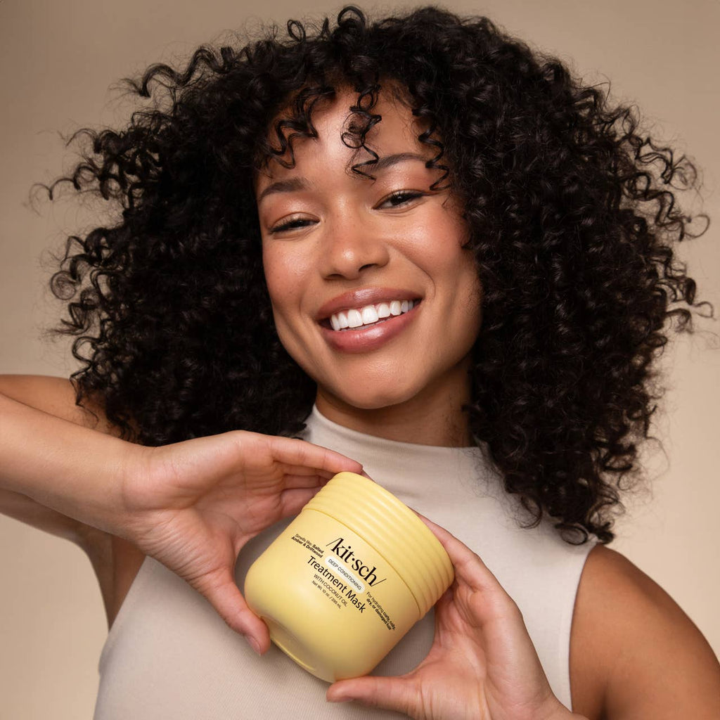 Masque de soin profond à l'huile de coco hydratante