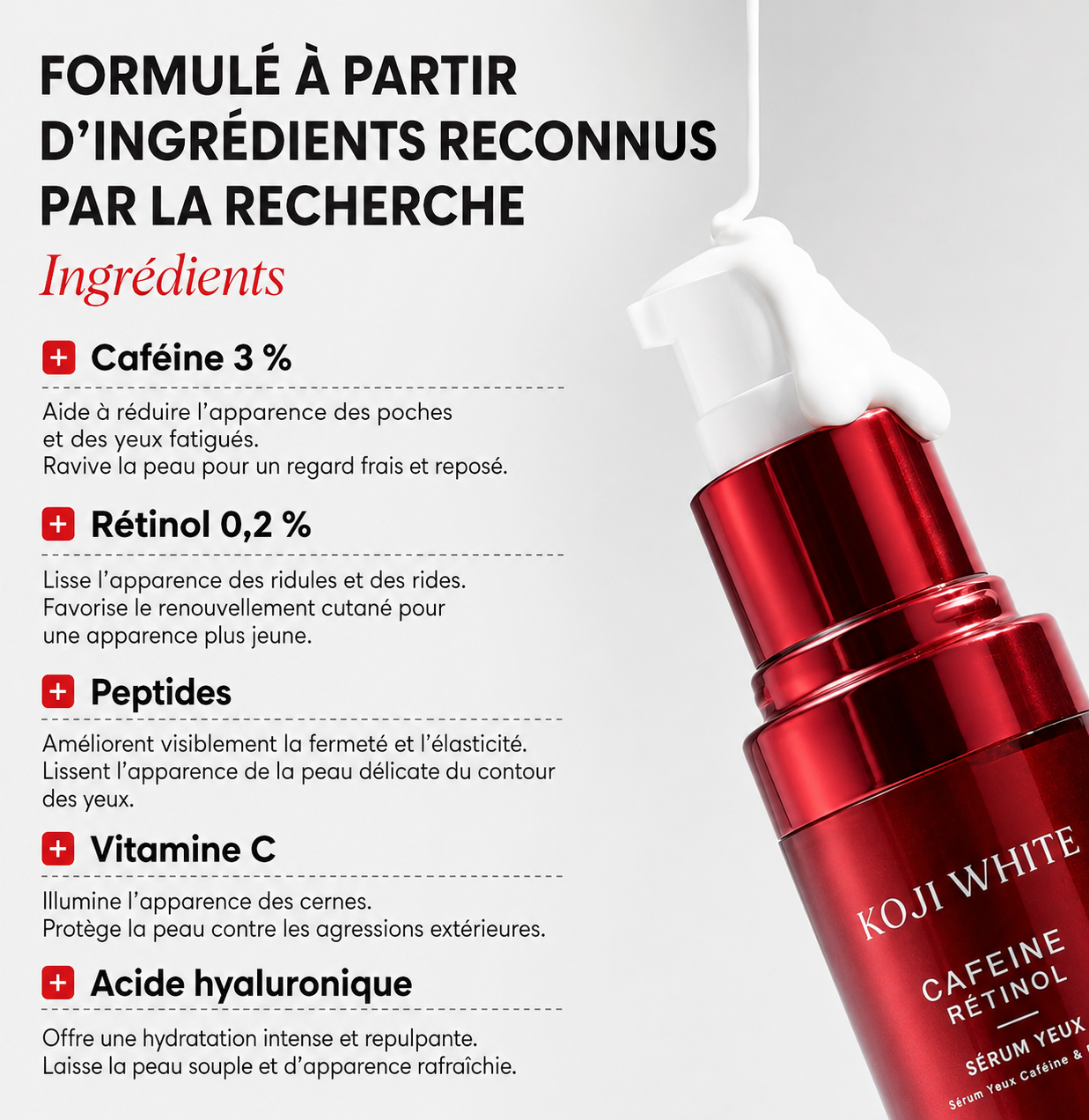 Sérum contour des yeux à 3 % de caféine