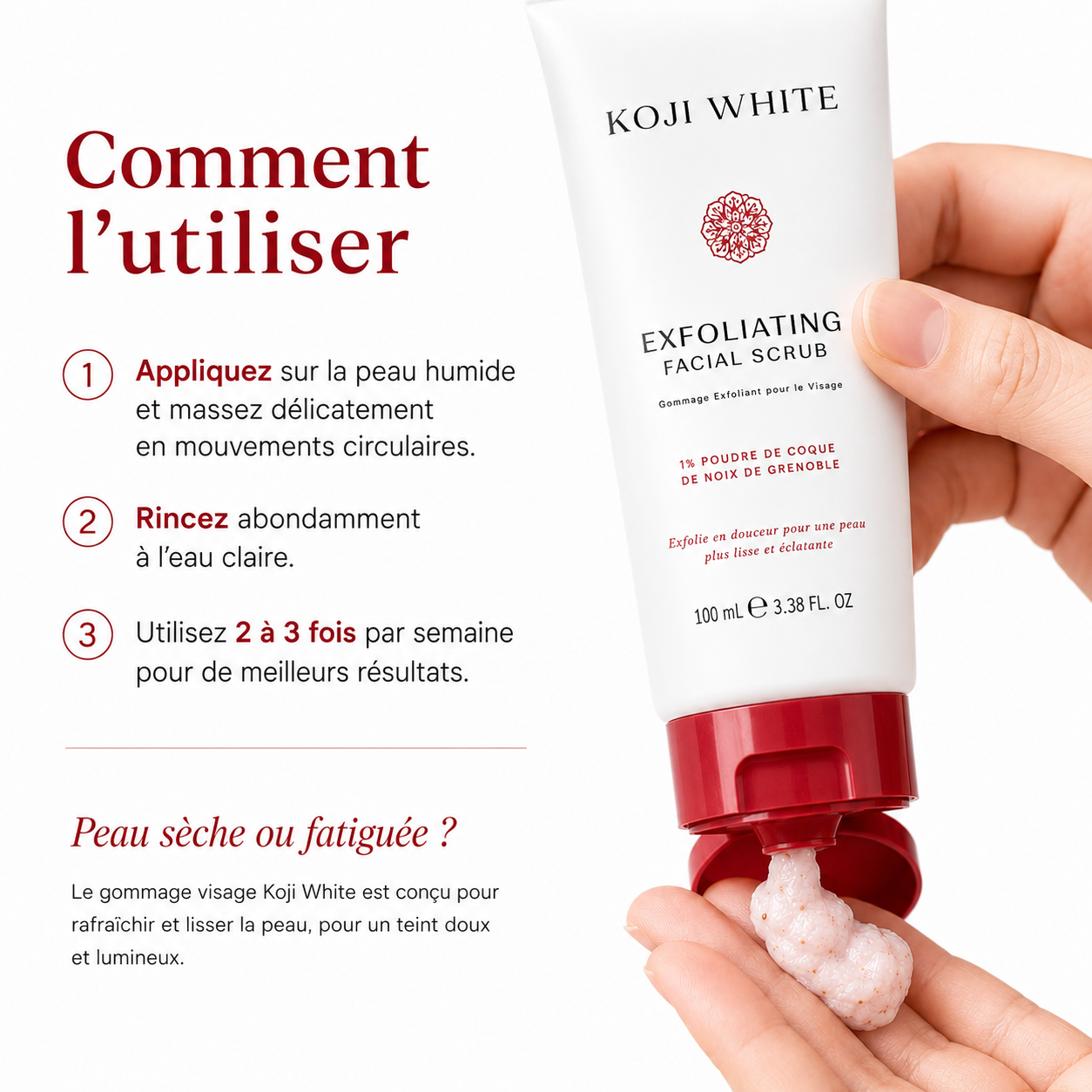 Gommage facial clarifiant et exfoliant