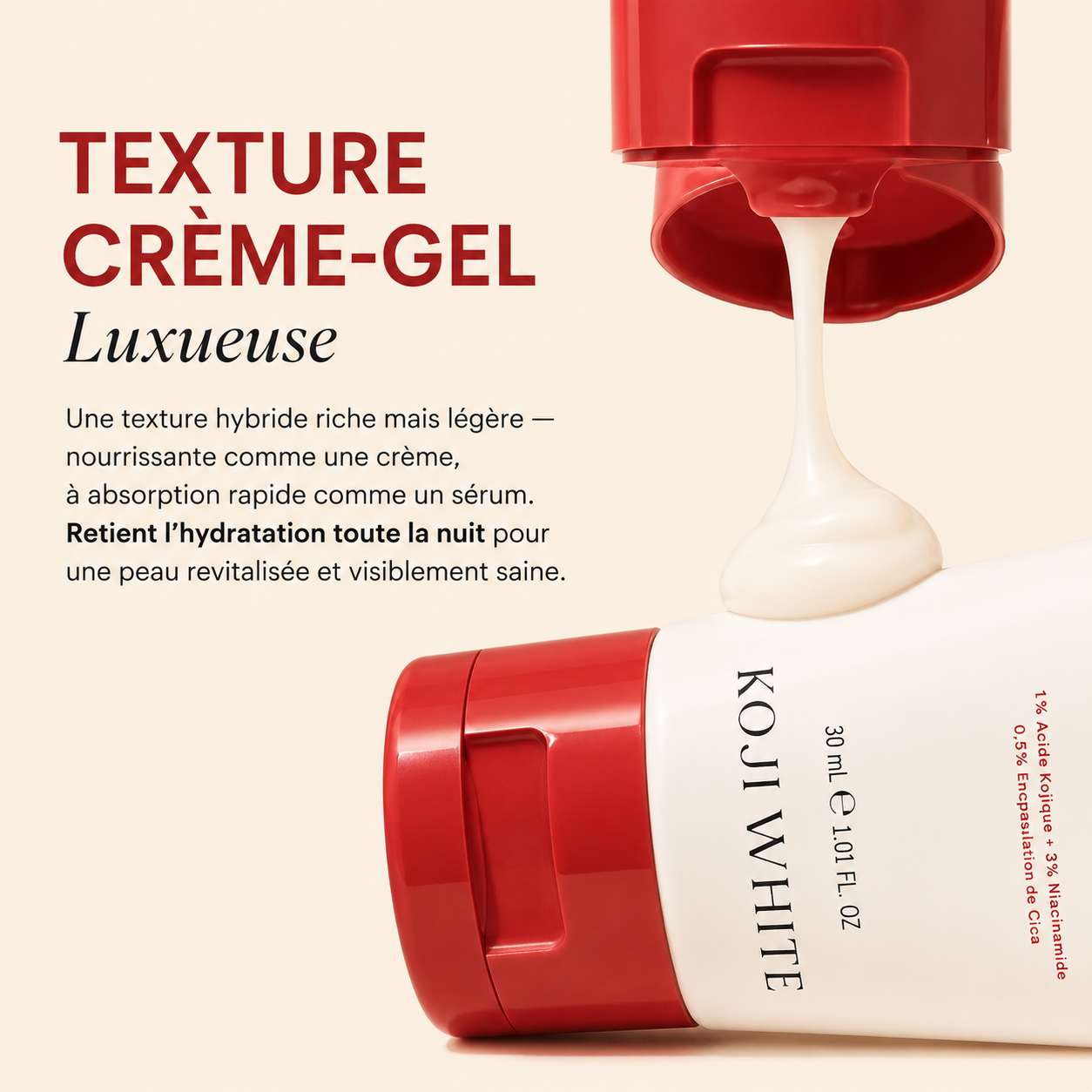 Crème de nuit illuminatrice