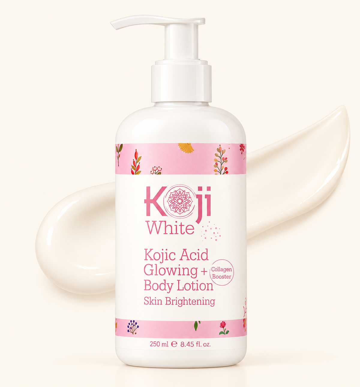 Lotion corporelle clarifiante à l’acide kojic et au collagène