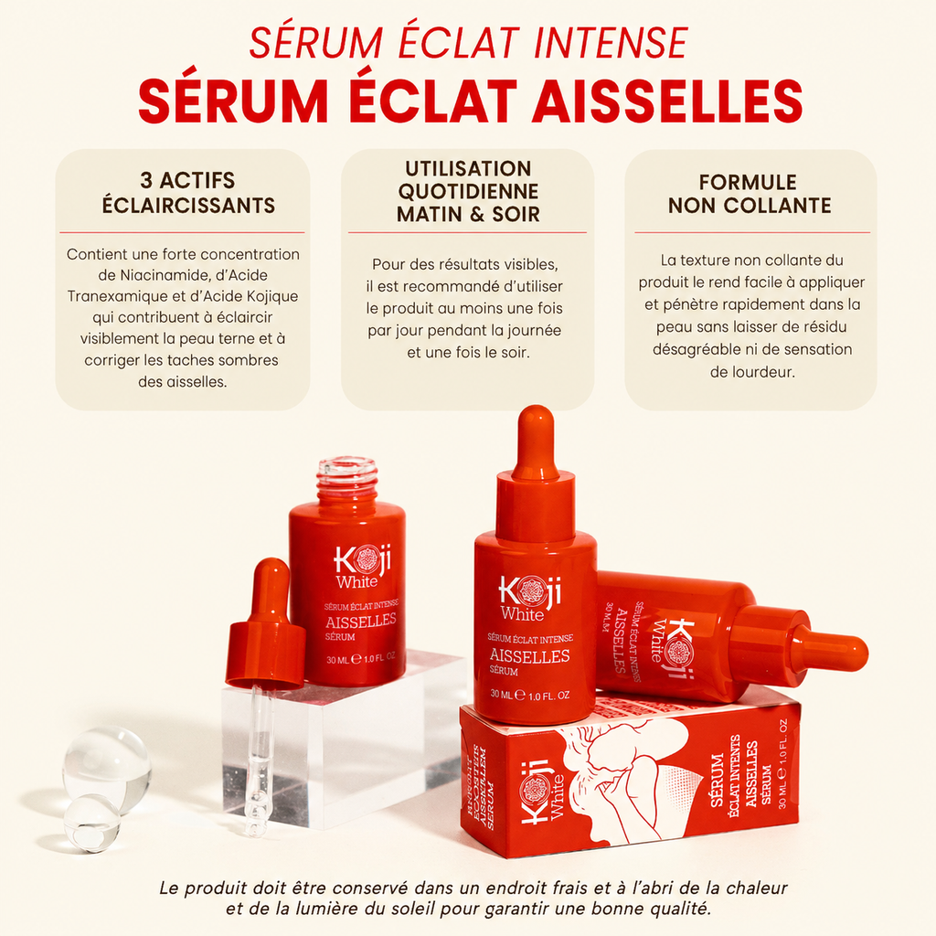 Sérum unificateur de teint pour les aisselles