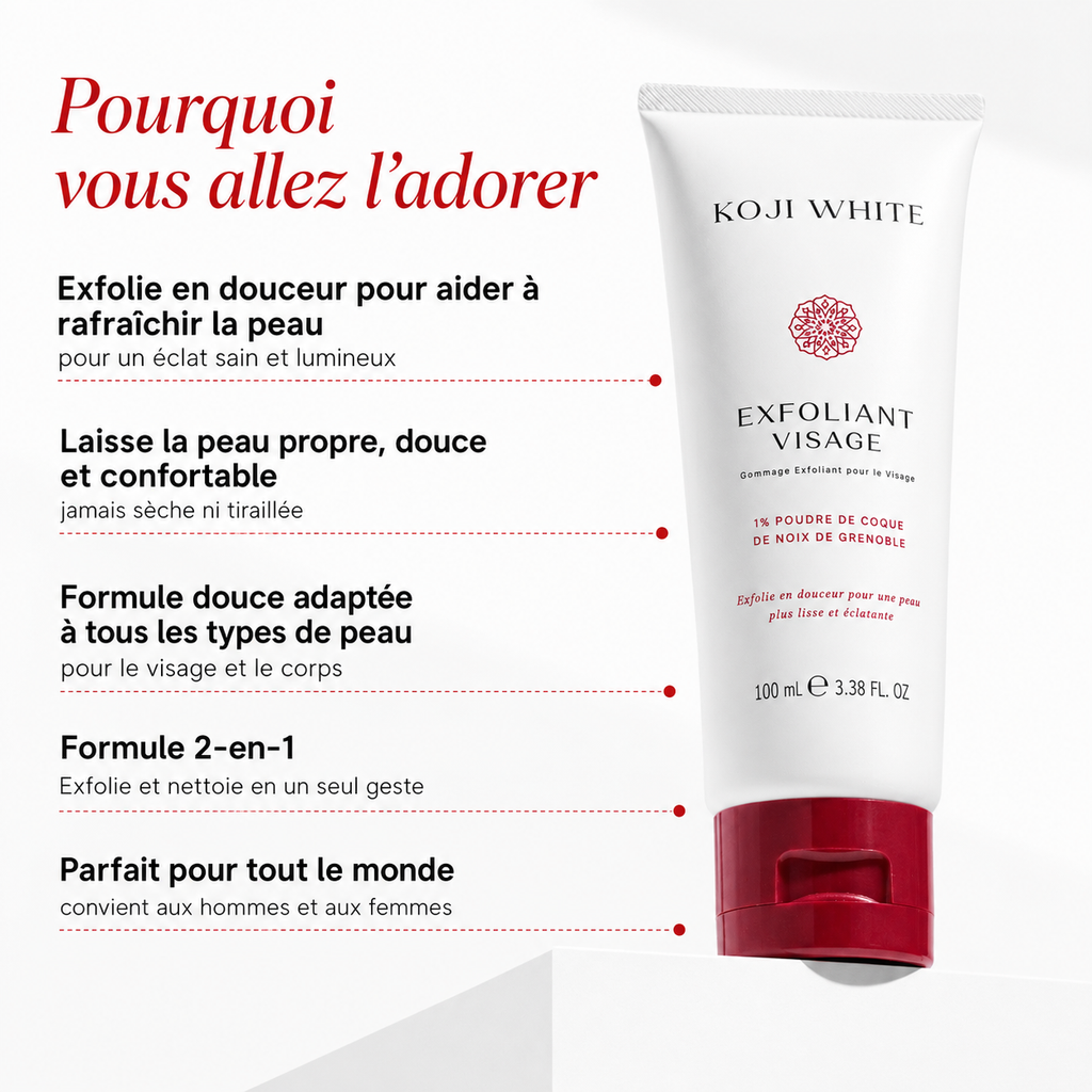 Gommage facial clarifiant et exfoliant