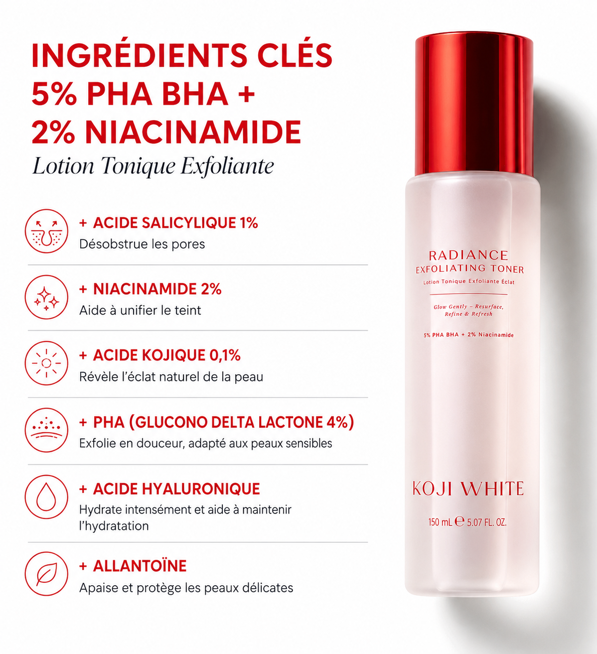 Tonique exfoliant illuminateur