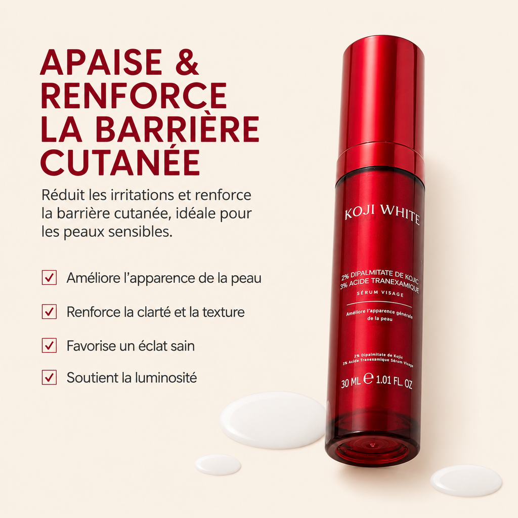 Sérum à l'acide kojique et à l'acide tranexamique