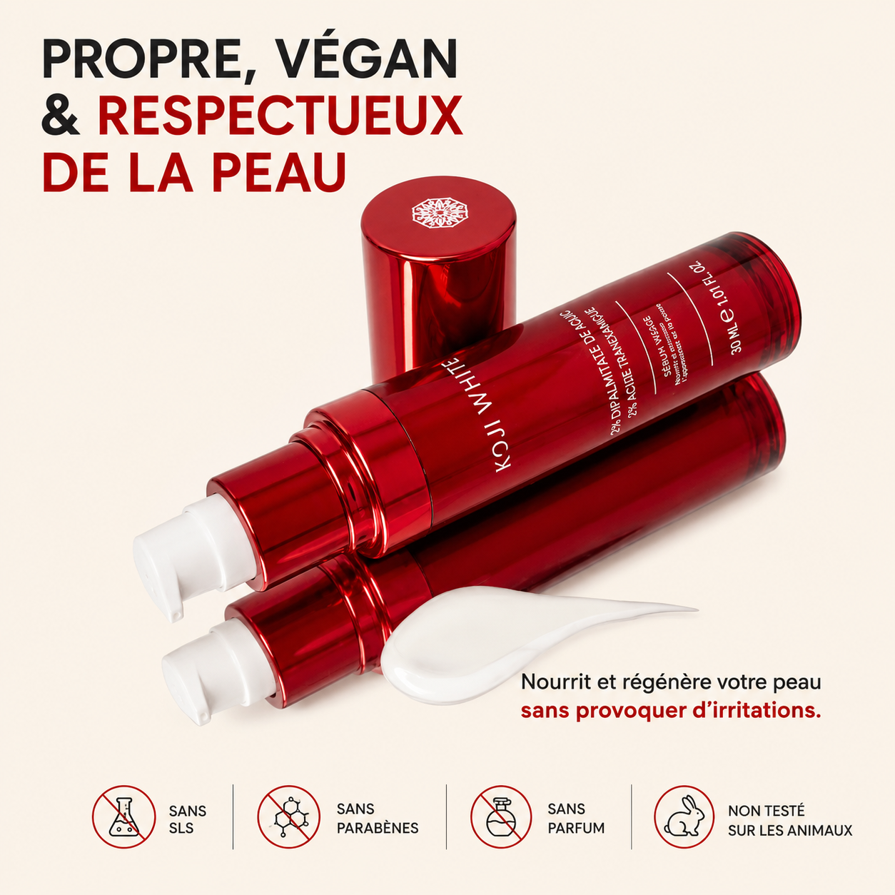Sérum à l'acide kojique et à l'acide tranexamique