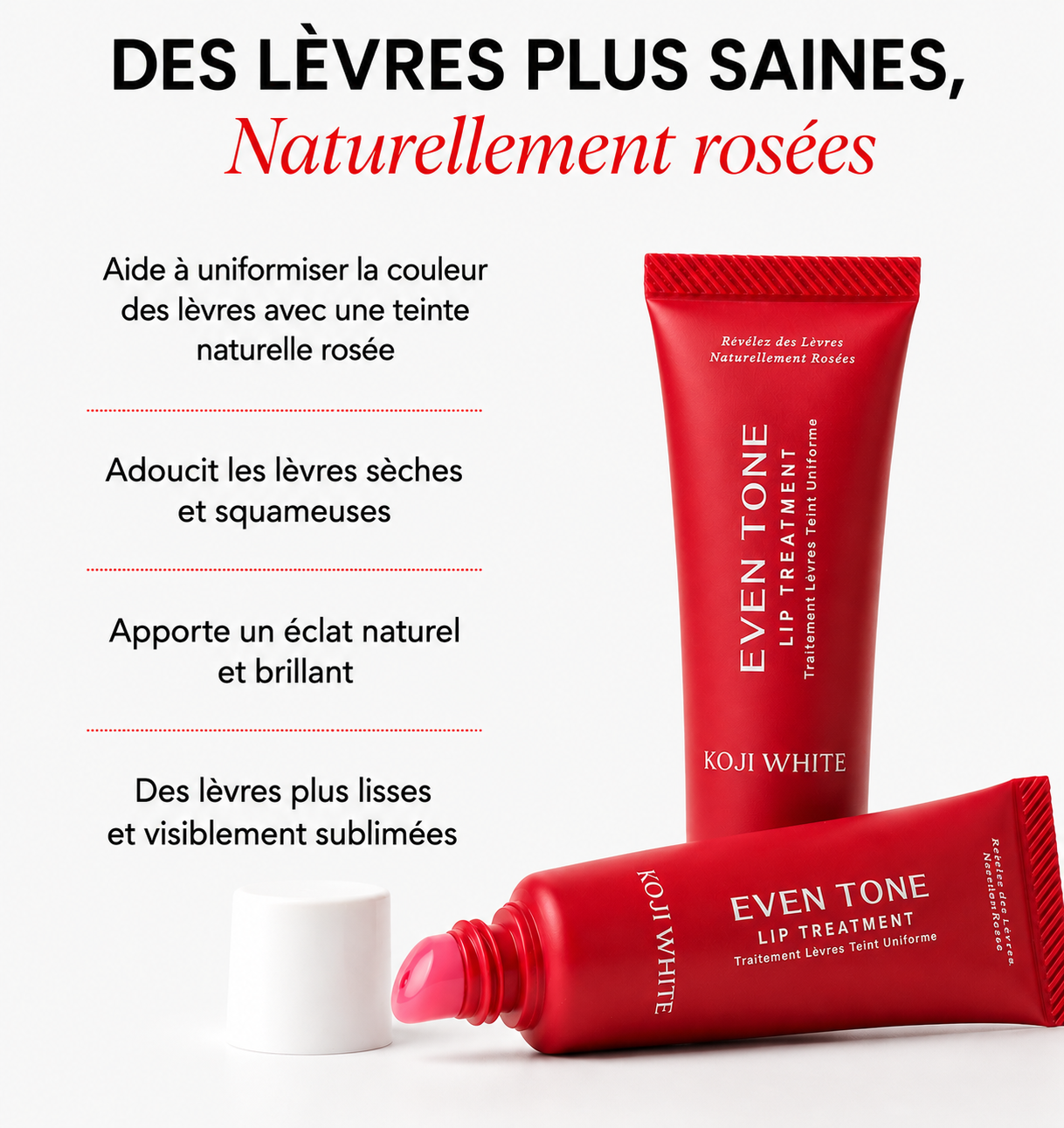 Traitement pour lèvres ternes
