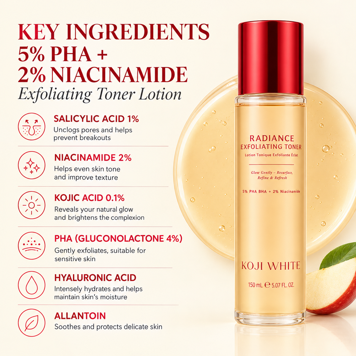 Tonique exfoliant illuminateur