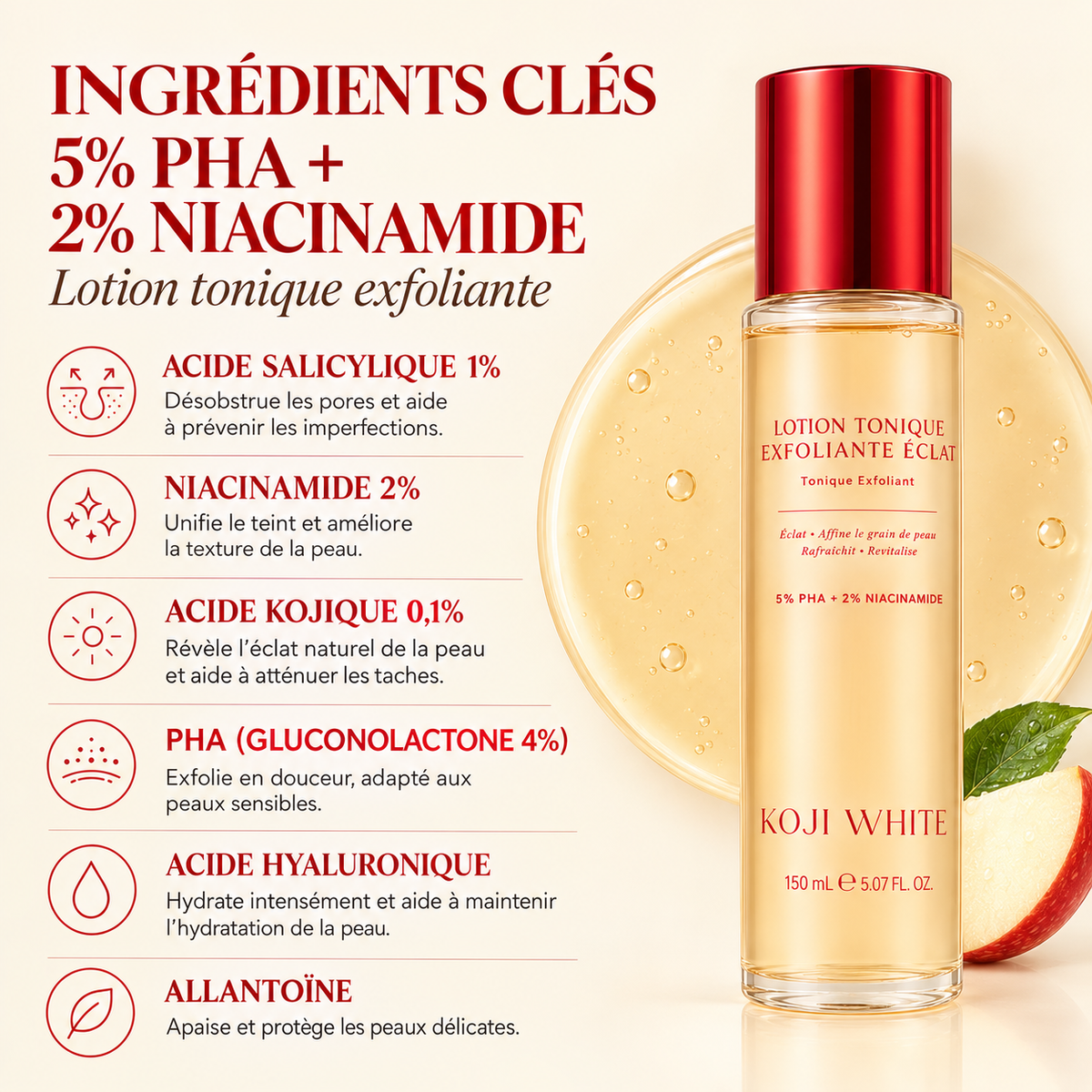 Tonique exfoliant illuminateur