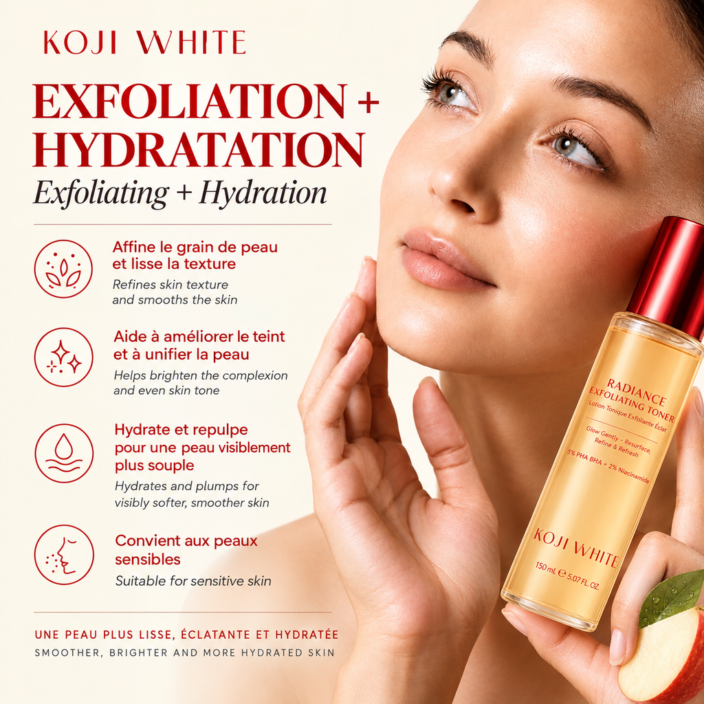 Tónico exfoliante iluminador