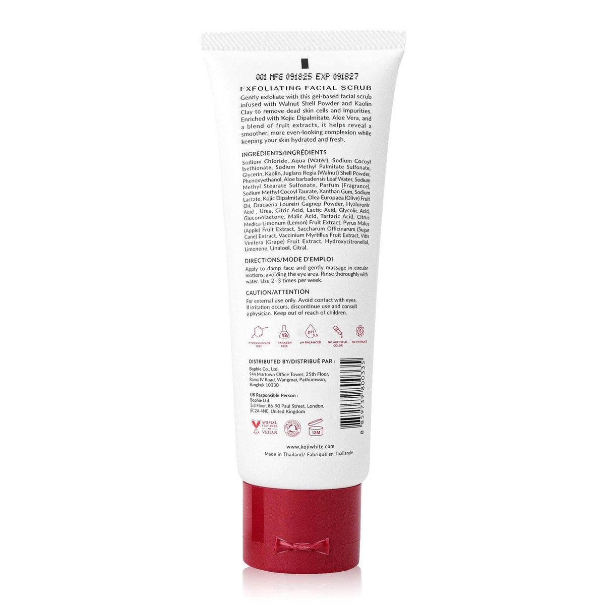 Gommage facial exfoliant illuminateur