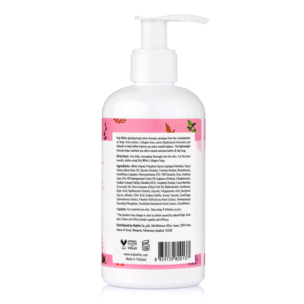 Lotion corporelle clarifiante à l’acide kojic et au collagène