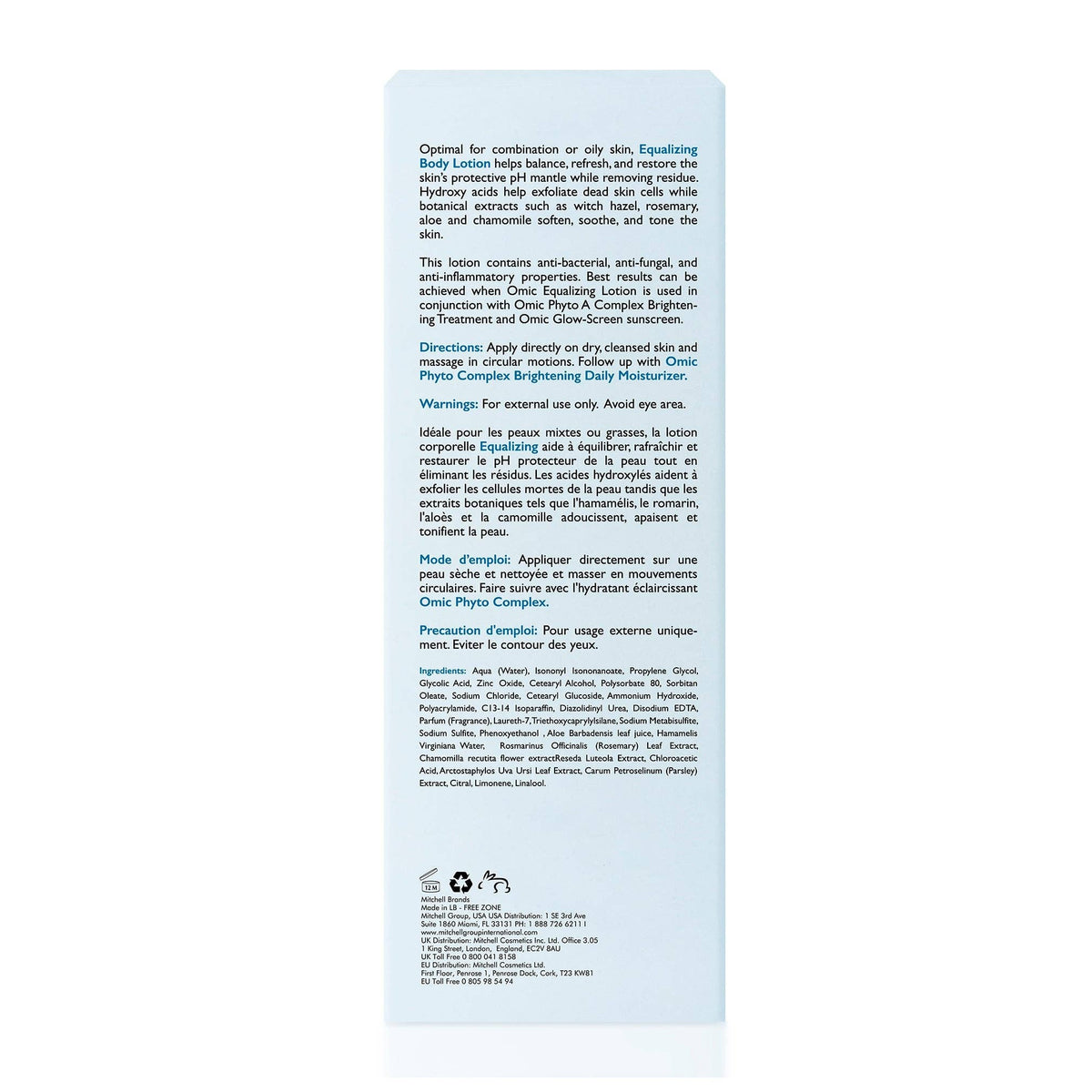 Lotion Équilibrante - Exfolie rapidement les peaux mortes 400 ml