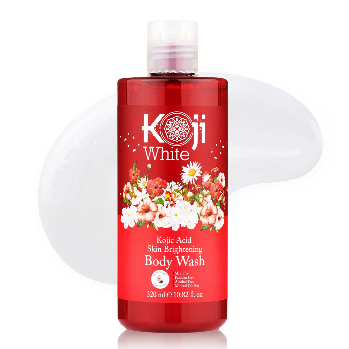 Gel douche clarifiant pour le corps à l'acide kojique